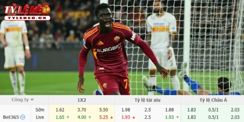 Chi tiết kèo Inter vs AS Roma